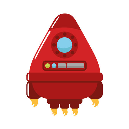 spaceship space iconのイラスト素材
