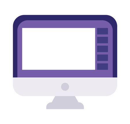 computer icon isolatedのイラスト素材