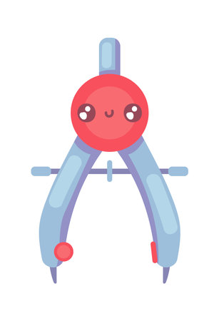compass school kawaiiのイラスト素材
