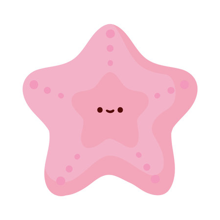 starfish summer kawaiiのイラスト素材