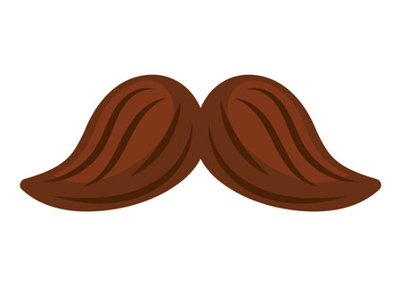 moustache icon isolatedのイラスト素材
