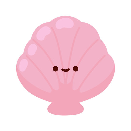 shell summer kawaiiのイラスト素材