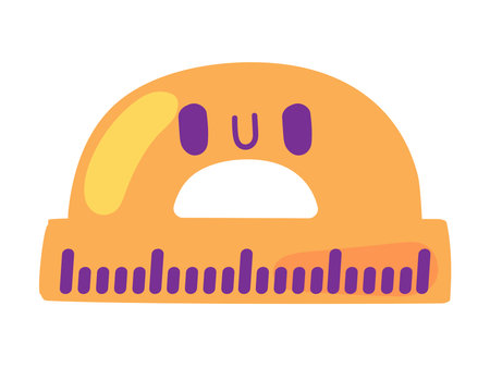 cute protractor icon