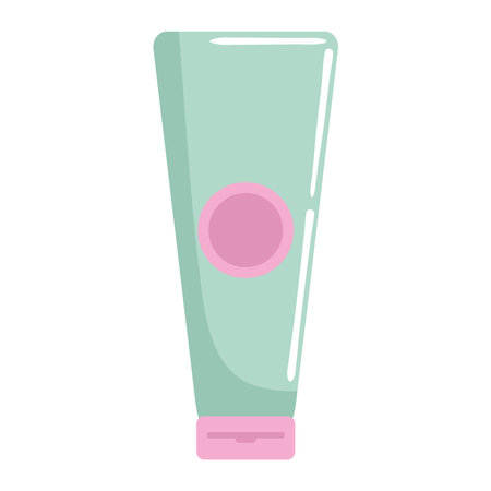 Skin care packaging for moisturizer tubeのイラスト素材
