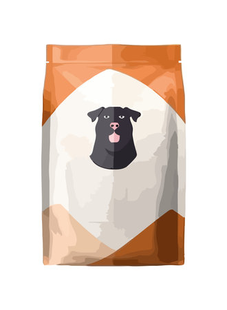 bag of dog foodのイラスト素材