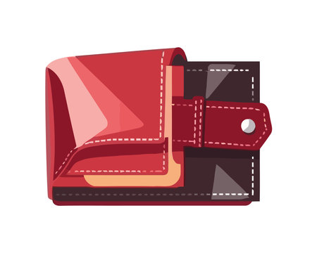 Fashionable women leather wallet, a symbol of wealthのイラスト素材
