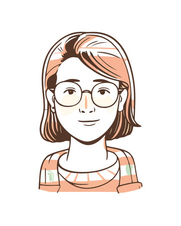Cheerful businesswoman smilingのイラスト素材