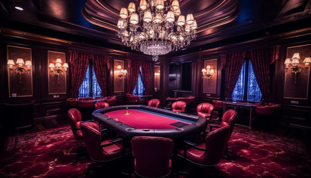 Luxury nightclub with modern architecture and elegant decor generated by artificial intelligenceの素材