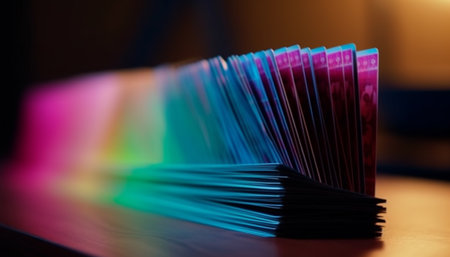 A large stack of literature in a bookstore generated by artificial intelligenceの素材