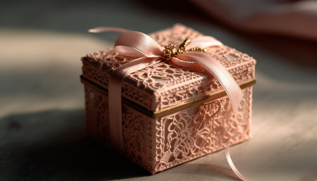 Wrapped in love, a birthday surprise package generated by artificial intelligenceの素材