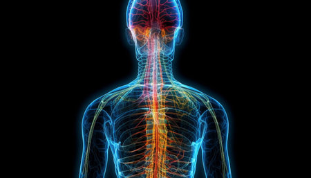 Human skeleton, spine, and rib cage x ray generated by artificial intelligenceの素材