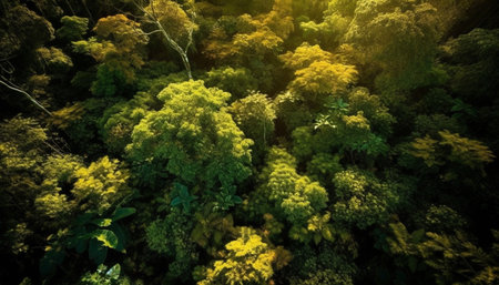 Vibrant colors blossom in natural beauty garden generated by artificial intelligenceの素材