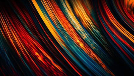 Glowing abstract backdrop igniting vibrant wave pattern generated by artificial intelligenceの素材