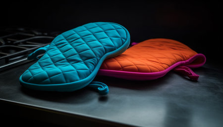 Comfortable sports shoes in vibrant purple color generated by artificial intelligenceの素材