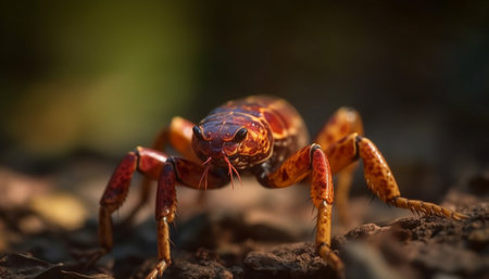 The poisonous crab claw caught the small ant leg generated by artificial intelligenceの素材