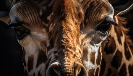A cute cow grazing in a green meadow on a dairy farm generated by artificial intelligenceの素材