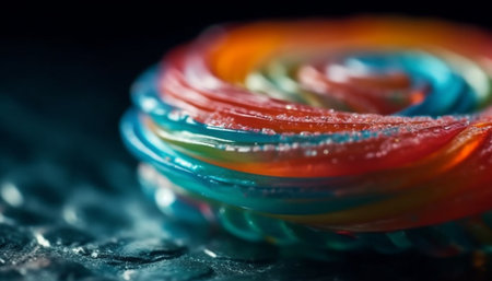 A colorful collection of sweet treats, ready to eat indulgence generated by artificial intelligenceの素材