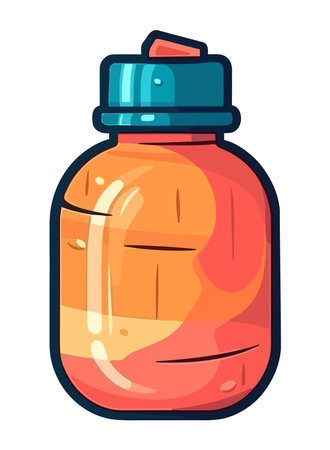 plastic container for liquidのイラスト素材