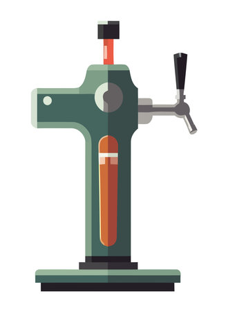 beer faucet icon isolated on white backgroundのイラスト素材