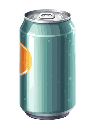 Metallic soda can freshのイラスト素材
