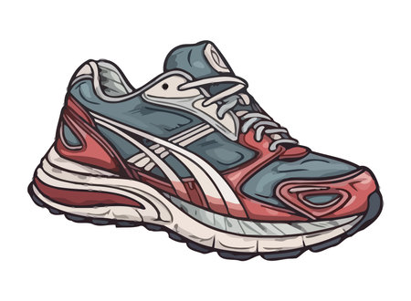 Modern sports shoeのイラスト素材