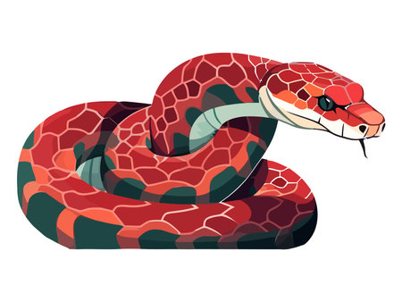 snake animal reptileのイラスト素材