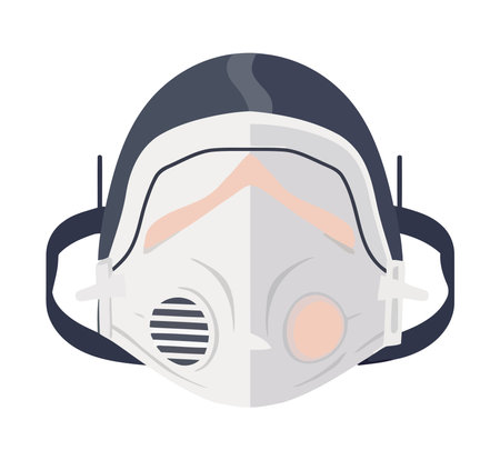 Protective workwear protects from dangerous bacteriaのイラスト素材