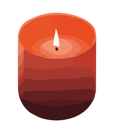 bright candlelight on isolated backdropのイラスト素材