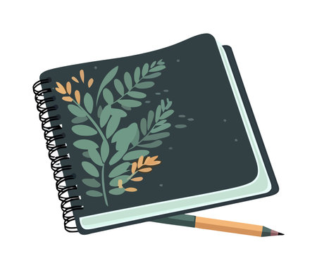 Learning with pencil and paper, education reignsのイラスト素材