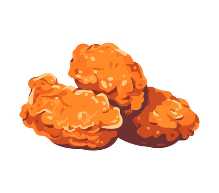 Vector delicious fried foodのイラスト素材