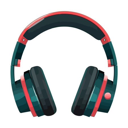 Headphones modern listening technologyのイラスト素材