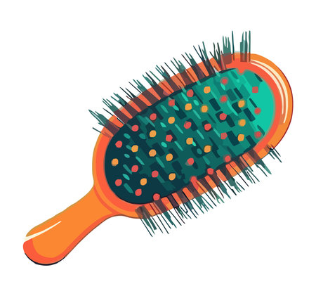 Hairbrush and comb create perfect hairstyle designのイラスト素材