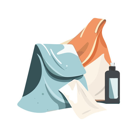 Vector design nature beauty bottle and bagsのイラスト素材