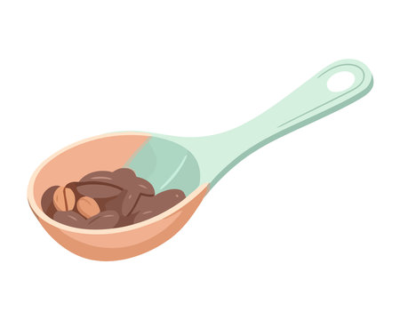 Organic fresh coffee beans gourmetのイラスト素材