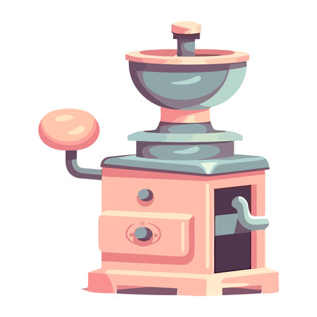Antique coffee grinderのイラスト素材