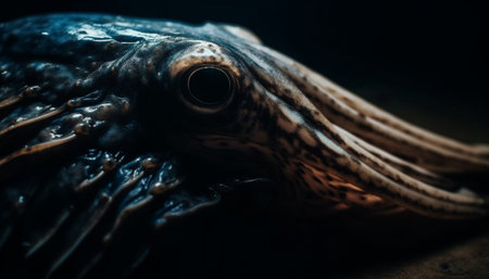 Endangered crab eye reveals beauty in small, saltwater world generated by artificial intelligenceの素材