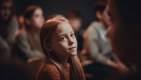 Young women enjoy relaxation and togetherness in domestic room generated by artificial intelligenceの素材