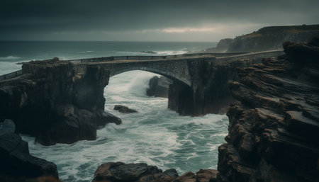 Travel to Big Sur Majestic Coastline for Extreme Terrain Adventure generated by artificial intelligenceの素材