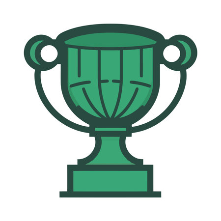 First place trophy, symbol of achievement and triumphのイラスト素材