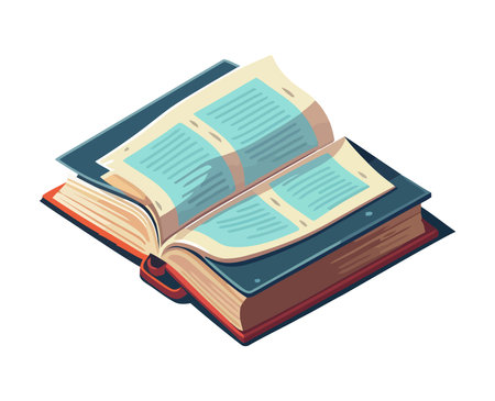 textbook symbolize education and learningのイラスト素材