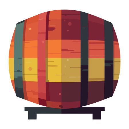 Iconic brewery barrel container, beerのイラスト素材