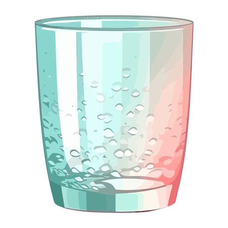 Transparent glass with waterのイラスト素材