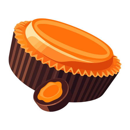 Gourmet cake icon bakedのイラスト素材