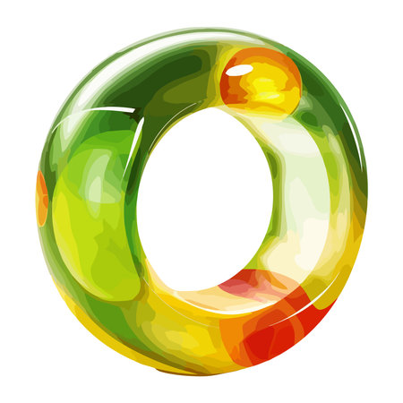 sweet gummy ring iconのイラスト素材
