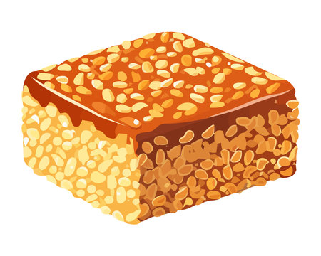 Sweet food cookie with nutsのイラスト素材