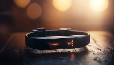 Modern men watch with wireless technology and metallic elegance generated by artificial intelligenceの素材