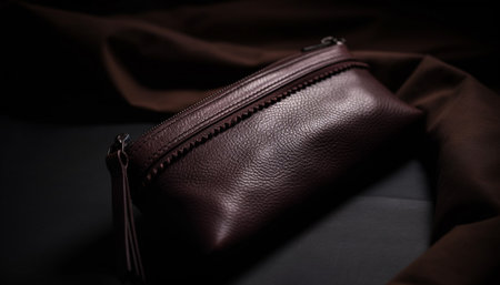 Luxury leather bag for men, carrying elegance and glamor generated by artificial intelligenceの素材
