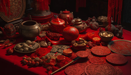 Ornate pottery decoration celebrates ancient indigenous cultures with traditional patterns generated by artificial intelligenceの素材