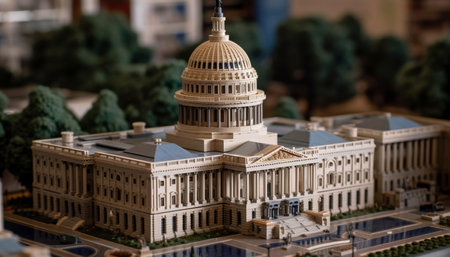Washington DC A Patriotic Capital with Iconic Architecture and History generated by artificial intelligenceの素材