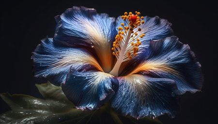 elegant patterns of growth in underwater orchids generated by artificial intelligenceの素材